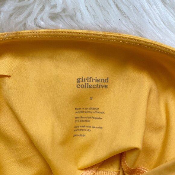 Girlfriend Collective Yellow Golden Glow Compressive High Waist Leggings - Picture 8 of 8